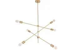 Invicta Interior Retro Deckenleuchte verstellbar Metall E27 in Gold* Deckenleuchten|Bürolampen
