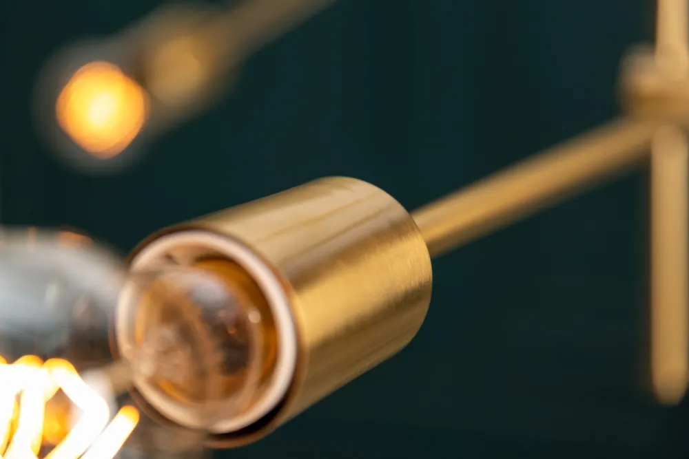 Invicta Interior Retro Deckenleuchte verstellbar Metall E27 in Gold* Deckenleuchten|Bürolampen