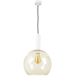 Jupiter Retro Hängelampe in Bernstein LYSITOS Esstisch E27* Hängelampen|Esszimmer Lampen