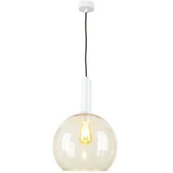 Jupiter Retro Hängelampe in Bernstein LYSITOS Esstisch E27* Hängelampen|Esszimmer Lampen