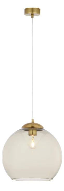 Jupiter Retro Hängelampe Metall Glas E27 elegant BIDINA* Kugellampen|Retro Lampen