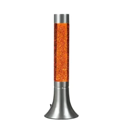 Easylight Retro Lavalampe Glitter Orange rund Ø13cm YVONNE* Retro Lampen|Lavalampen