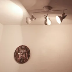 Trio Reality Retro Strahler schwenkbar Weiß 3-flmg E14 GINA* Deckenleuchten|Flurlampen