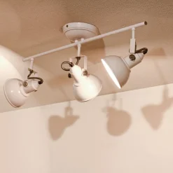 Trio Reality Retro Strahler schwenkbar Weiß 3-flmg E14 GINA* Deckenleuchten|Flurlampen