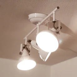 Trio Reality Retro Strahler schwenkbar Weiß 3-flmg E14 GINA* Deckenleuchten|Flurlampen