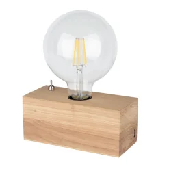 Spot Light Retro Tischlampe Holz USB Ladefunktion 8cm klein* Tischlampen|Holzlampen