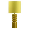 Elstead Retro Tischleuchte Keramik Stoff in Limette SILUETA* Tischlampen|Schlafzimmer Lampen