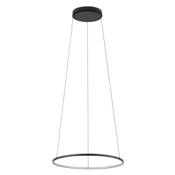 Discount Nowodvorski Ring Kronleuchter LED Schwarz 3000 K 560 lm Ø 45 cm Metall