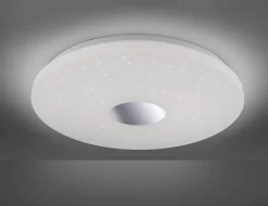 Just Light Romantische LED Deckenlampe Sternenhimmel IP44 in Chrom* Flurlampen|Bürolampen