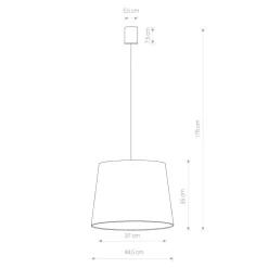 Sale Nowodvorski Romantische Pendelleuchte Rosa Weiß Ø44,5cm rund