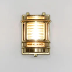 Online Lido Rostfreie Wandleuchte Außen Echt-Messing GRACIA