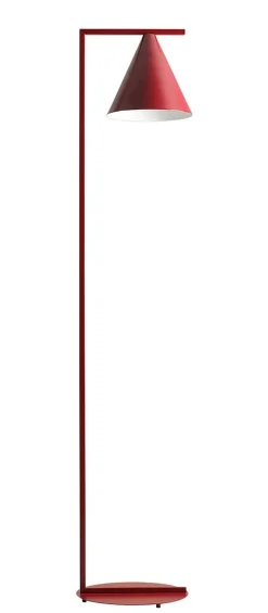 Hot ALDEX Rote Stehlampe Metall E27 165 cm Kegelschirm dekorativ
