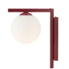ALDEX Rote Wandleuchte Glas Metall Kugel T:24 cm blendarm* Wandleuchten|Badezimmer Lampe