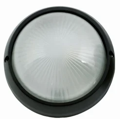 Discount Lido Runde Außenlampe Schwarz Ø26cm IP44 Schwarz Maritim