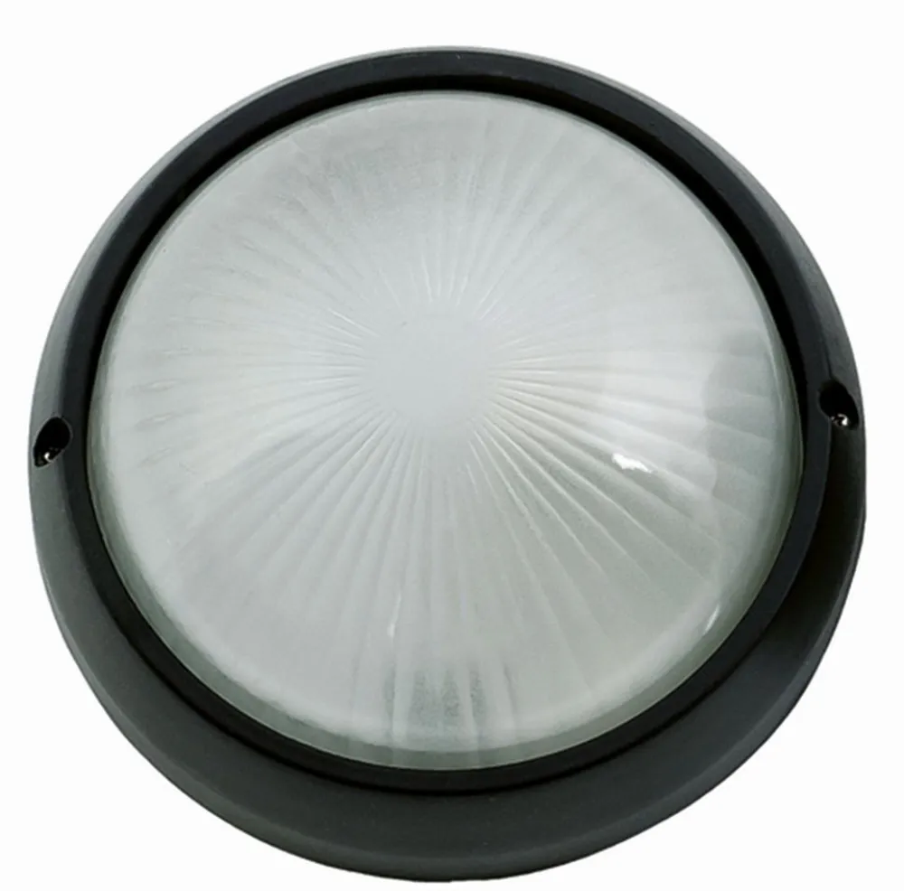 Discount Lido Runde Außenlampe Schwarz Ø26cm IP44 Schwarz Maritim