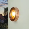 Sale Lido Runde Außenleuchte Kupfer aus Messing G9 Ø14cm
