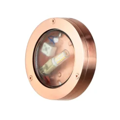 Sale Lido Runde Außenleuchte Kupfer aus Messing G9 Ø14cm