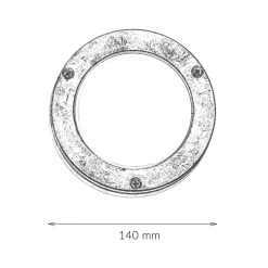 Sale Lido Runde Außenleuchte Kupfer aus Messing G9 Ø14cm