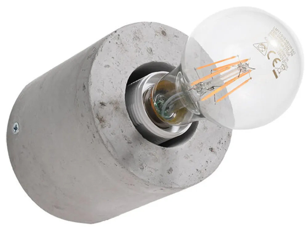 Sollux Runde Betonlampe Wand Ø10cm klein für E27 Wandleuchte* Wandleuchten|Flurlampen