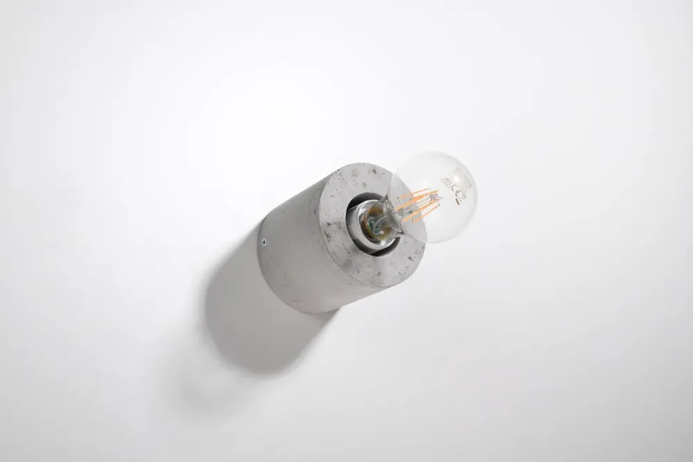 Sollux Runde Betonlampe Wand Ø10cm klein für E27 Wandleuchte* Wandleuchten|Flurlampen