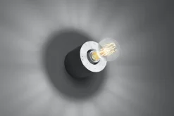 Sollux Runde Betonlampe Wand Ø10cm klein für E27 Wandleuchte* Wandleuchten|Flurlampen