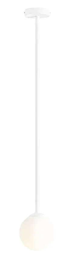 ALDEX Runde Deckenlampe blendarm Glaskugel Weiß E14 H:92 cm* Deckenleuchten|Badezimmer Lampe