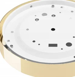 Lamkur Runde Deckenlampe Glas E27 Ø26 cm blendarm in Gold* Wohnzimmerlampen|Metall Lampen