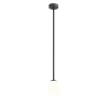 ALDEX Runde Deckenlampe Glas Metall E14 H:92 cm in Schwarz* Deckenleuchten|Badezimmer Lampe