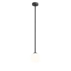 ALDEX Runde Deckenlampe Glas Metall E14 H:92 cm in Schwarz* Deckenleuchten|Badezimmer Lampe