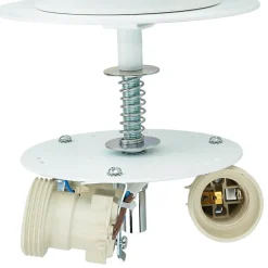 Sollux Runde Deckenlampe Schwarz Ø 30 cm blendarm Stoff Glas* Wohnzimmerlampen|Stofflampen