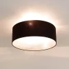 Online Duolla Runde Deckenlampe Stoff Ø50cm Braun blendarm