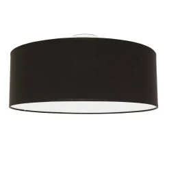 Online Duolla Runde Deckenlampe Stoff Ø50cm Braun blendarm