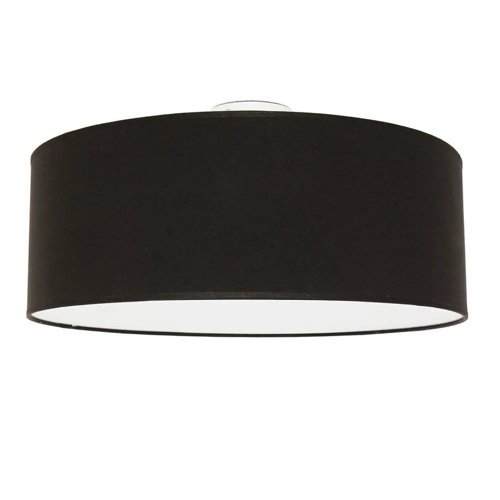 Online Duolla Runde Deckenlampe Stoff Ø50cm Braun blendarm