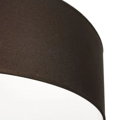 Online Duolla Runde Deckenlampe Stoff Ø50cm Braun blendarm