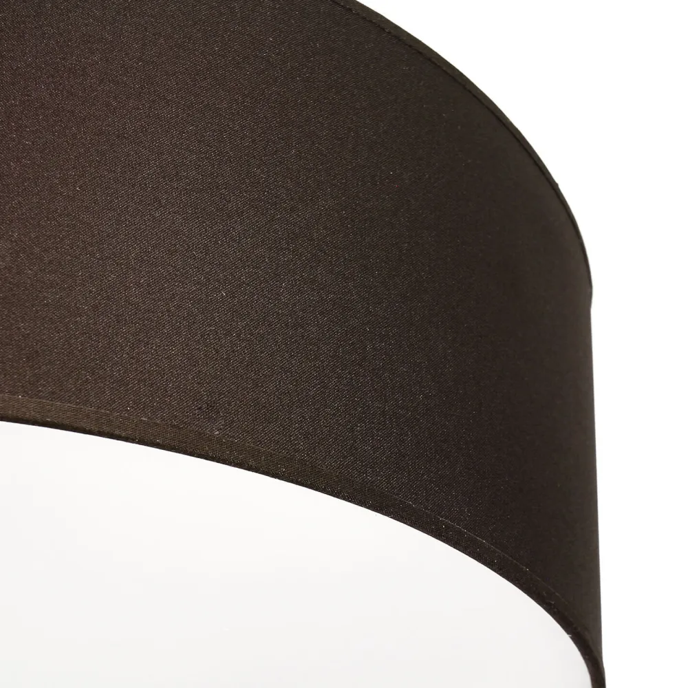 Online Duolla Runde Deckenlampe Stoff Ø50cm Braun blendarm