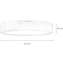 Lamkur Runde Deckenleuchte ARBARO Holz Modern Wohnzimmer* Holzlampen|Moderne Lampen