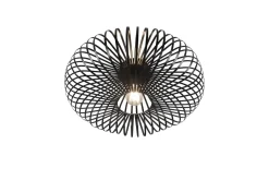 Sale Trio Reality Runde Deckenleuchte Metall Schwarz E27 Ø50 cm Industrie