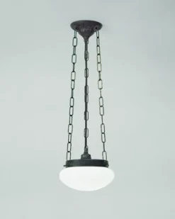 Discount Berliner Messingleuchten Runde Hängelampe Antik Messing Glas E27 Ø20 cm blendarm