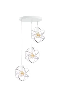 Keter Runde Hängelampe 3-flammig Metall Ø40cm dekorativ* Hängelampen|Kugellampen