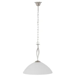 Steinhauer Runde Hängelampe Glas Metall Ø45 cm E27 gemütlich* Hängelampen|Bürolampen