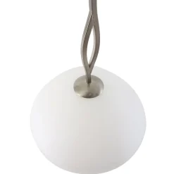 Steinhauer Runde Hängelampe Glas Metall Ø45 cm E27 gemütlich* Hängelampen|Bürolampen