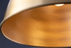 New Invicta Interior Runde Hängelampe Industrial Metall Ø43 cm E27 in Gold