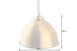 New Invicta Interior Runde Hängelampe Industrial Metall Ø43 cm E27 in Gold