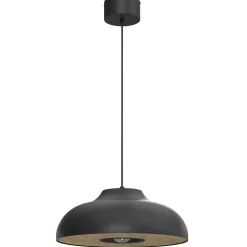 Outlet Luminex Runde Hängelampe Metall Gold Natur Ø39 cm akzentuiert