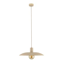 TK Lighting Runde Hängelampe Metall Sandgrau Ø41 cm E27 Loft* Hängelampen|Bürolampen