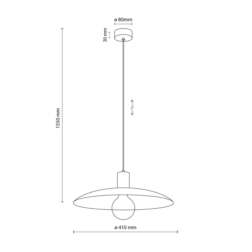 TK Lighting Runde Hängelampe Metall Sandgrau Ø41 cm E27 Loft* Hängelampen|Bürolampen