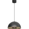 Outlet Luminex Runde Hängelampe Metallschirm Schwarz Ø35 cm E27 Loft