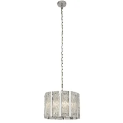 Searchlight Runde Hängelampe Regenglas Metall E14 Ø39 cm Modern* Wohnzimmerlampen|Esszimmer Lampen