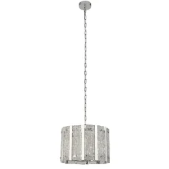 Searchlight Runde Hängelampe Regenglas Metall E14 Ø39 cm Modern* Wohnzimmerlampen|Esszimmer Lampen