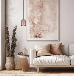 Hot Belis Runde Hängelampe Schwarz Cappuccino E27 Ø11 cm Loft